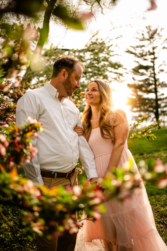 Engagement photos water works park Des Moines Iowa