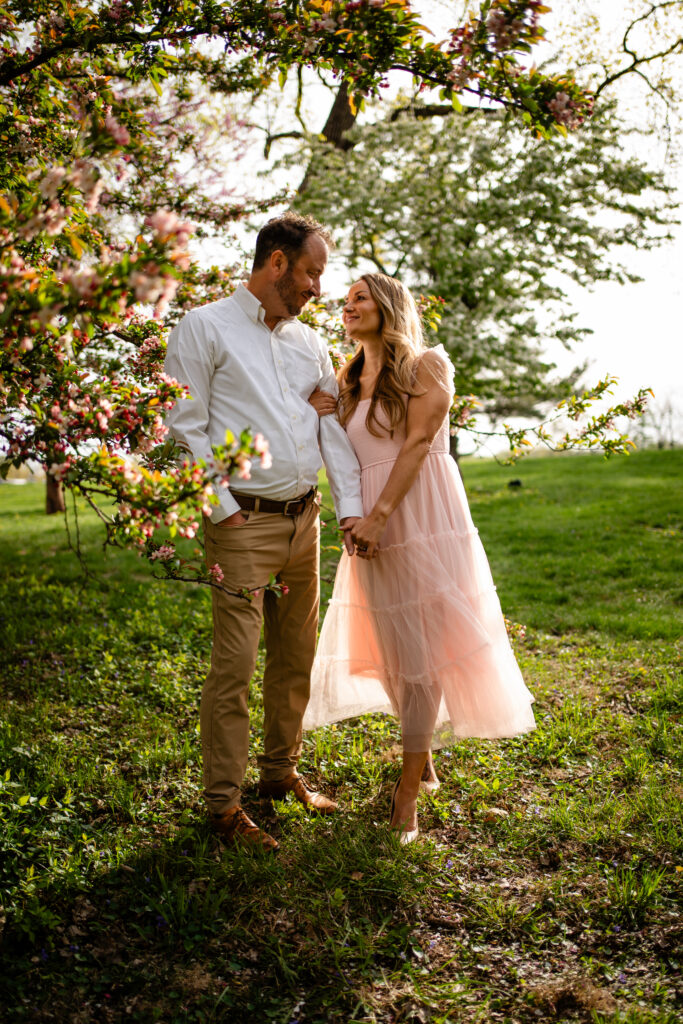 Engagement photos water works park Des Moines Iowa