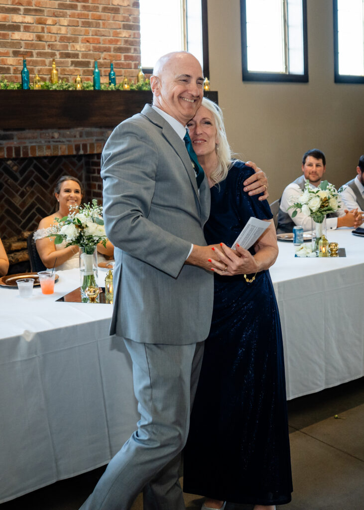 Wedding reception at Bluebird Hill Iowa wedding venue